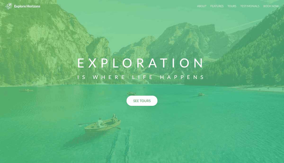 Screenshot of Explore Horizon app